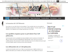 Tablet Screenshot of cap-patisserie.com